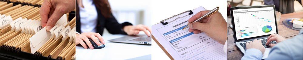 Personal administrativo para registro de muestras